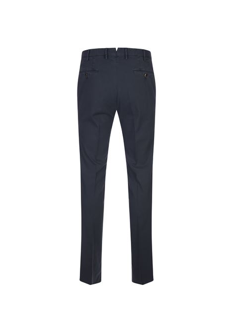 Slim Fit Trousers In Navy Blue Stretch Cotton PT TORINO | VT01Z00CL1-NU62N385