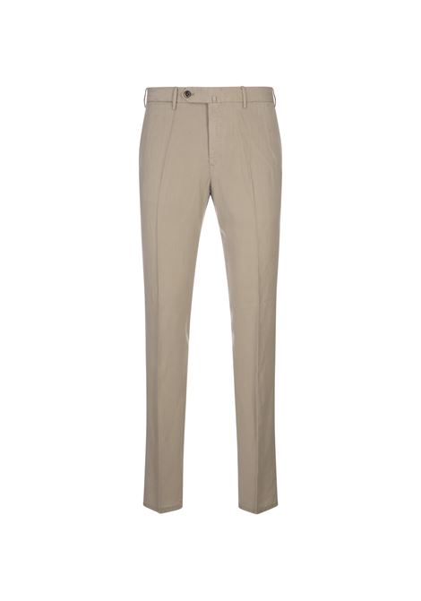Beige Linen Blend Slim Fit Trousers PT TORINO | VT01Z00CL1-PU31Y020