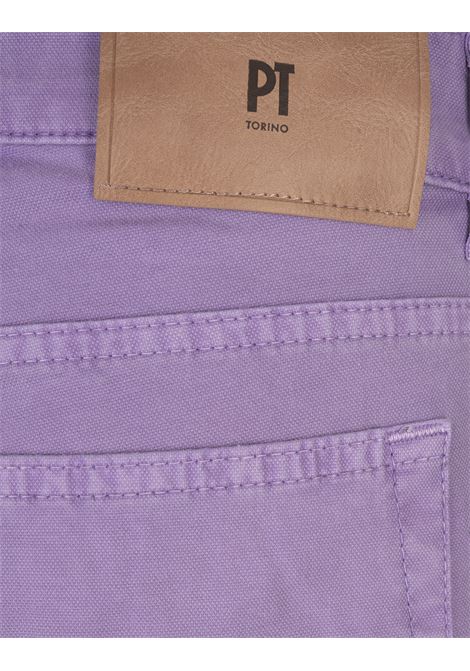 Pantalone Slim Fit Cinque Tasche Viola PT05 | VT05Z00BAS-NU62N781