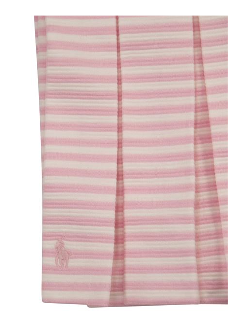 Pink Striped Ottoman Ribbed Dress RALPH LAUREN KIDS | 310-901061002