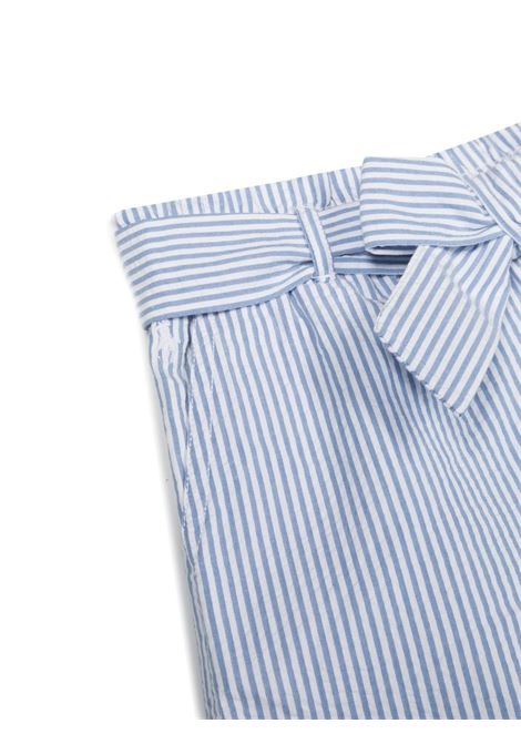 Paper-Bag Shorts In Light Blue Striped Seersucker RALPH LAUREN KIDS | 311-901704001