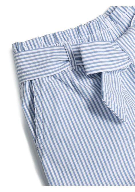 Paper-Bag Shorts In Light Blue Striped Seersucker RALPH LAUREN KIDS | 312-901704001