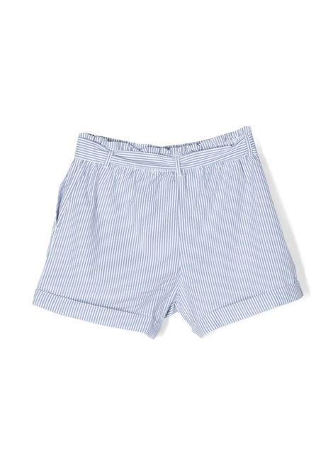 Paper-Bag Shorts In Light Blue Striped Seersucker RALPH LAUREN KIDS | 313-901704001