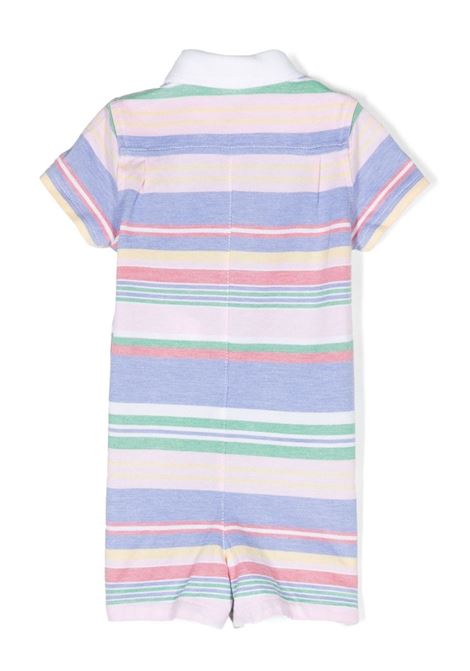 Multicoloured Striped Oxford Playsuit RALPH LAUREN KIDS | 320-900387001