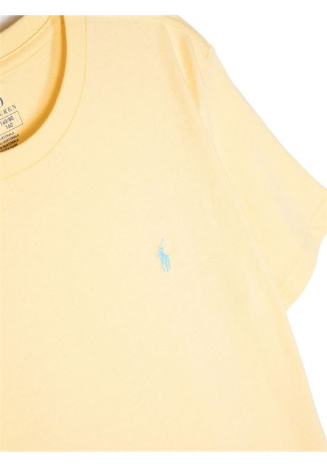 Yellow T-Shirt With Light Blue Pony RALPH LAUREN KIDS | 322-832904002