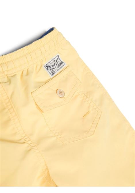 Yellow Swim Shorts With Light Blue Pony RALPH LAUREN KIDS | 322-905345005