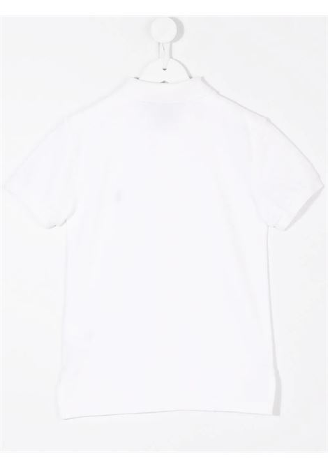 Teen White Piquet Polo Shirt With Navy Blue Pony RALPH LAUREN KIDS | 323-547926002