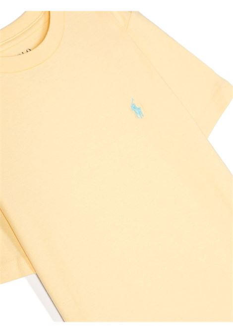 Yellow Teen T-Shirt With Light Blue Pony RALPH LAUREN KIDS | 323-832904002