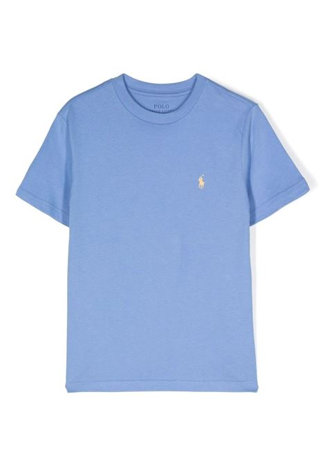 T-Shirt Teen Azzurra Con Pony Giallo RALPH LAUREN KIDS | 323-832904112