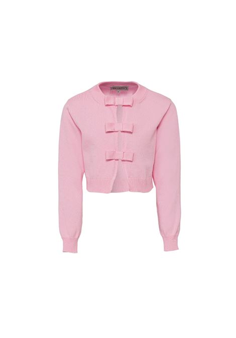 Pink Cardigan With Bows SIMONETTA | SS9A80-X0003501