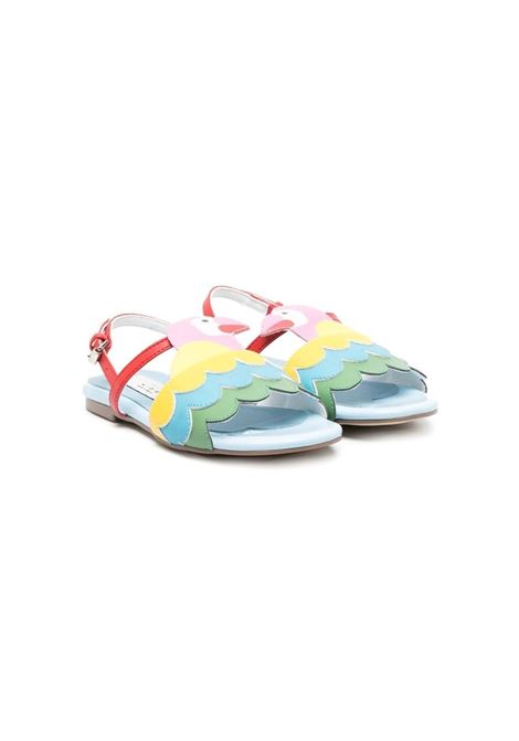 Sandals with Parrot Embroidery STELLA MCCARTNEY KIDS | TS0A86-Z1166999