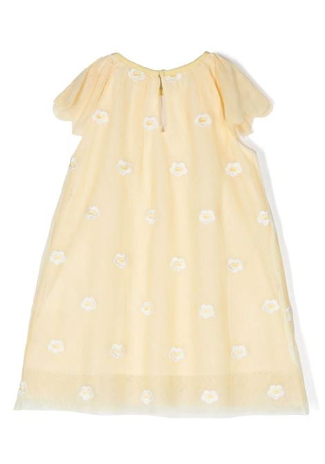 Yellow Tulle Dress with Daisy Embroidery STELLA MCCARTNEY KIDS | TS1301-L0112202EM