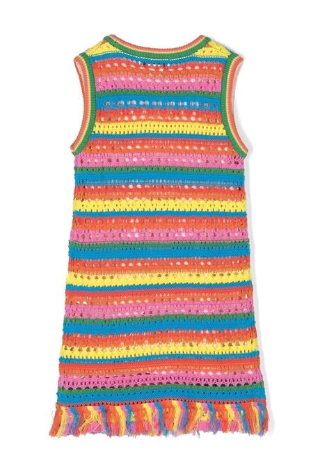 Crochet Tank Top Dress with Rainbow Stripes STELLA MCCARTNEY KIDS | TS1C02-Z1146999