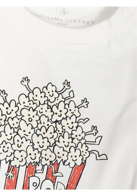 T-Shirt Bianca Con Stampa Popcorn STELLA MCCARTNEY KIDS | TS8501-Z0434101