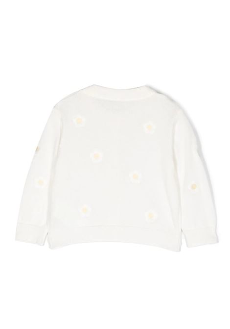 White Cardigan with Daisy Embroidery STELLA MCCARTNEY KIDS | TS9070-Z0096102