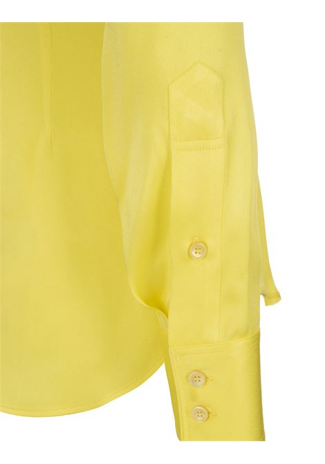 Yellow Satin Shirt with Double Pocket STELLA MCCARTNEY | 620046-3BU3707201