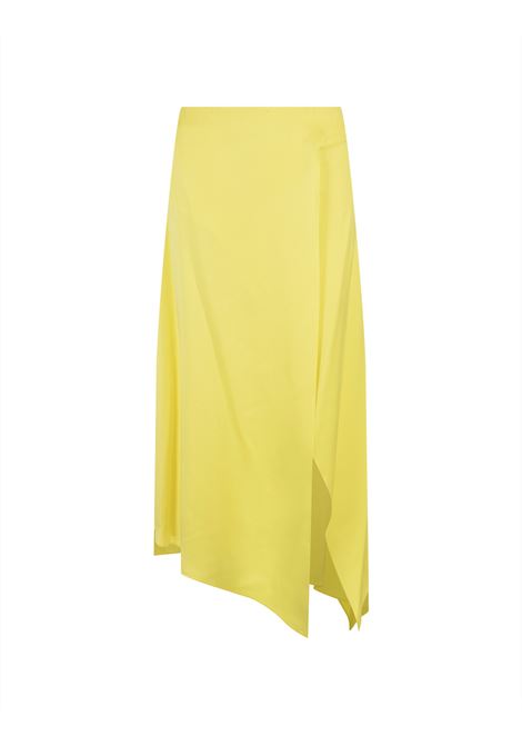 Yellow Asymmetrical Midi Skirt STELLA MCCARTNEY | 630043-3BU3707201