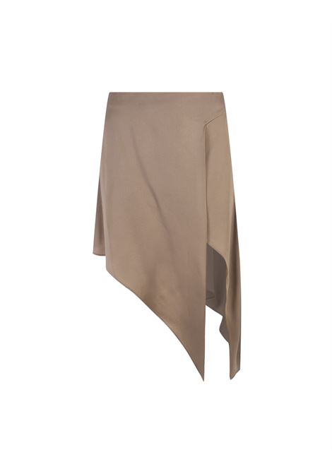 Dove Grey Short Asymmetrical Skirt STELLA MCCARTNEY | 630047-3BU3702802