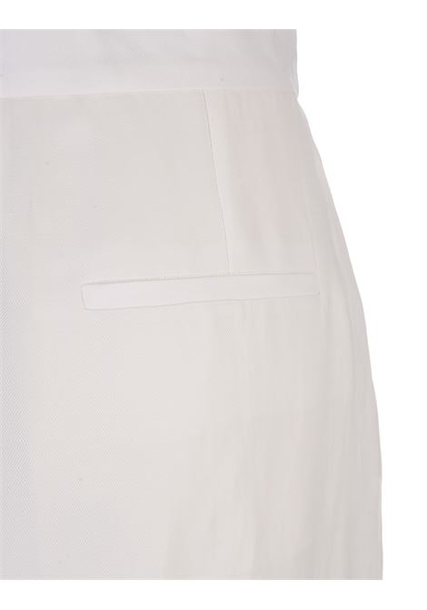 Pantaloni a Gamba Dritta Bianco con Plissettatura sul Davanti STELLA MCCARTNEY | 640064-3BU3829001