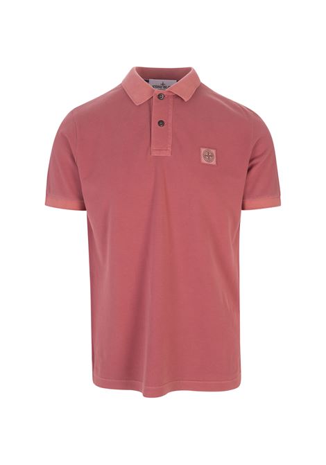 Cyclamen Pigment Dyed Slim Fit Polo Shirt STONE ISLAND | 10152SC67V0087