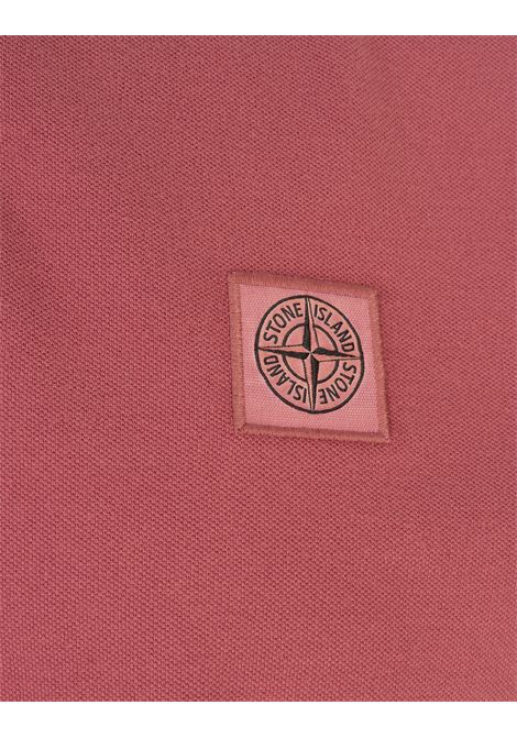 Cyclamen Pigment Dyed Slim Fit Polo Shirt STONE ISLAND | 10152SC67V0087