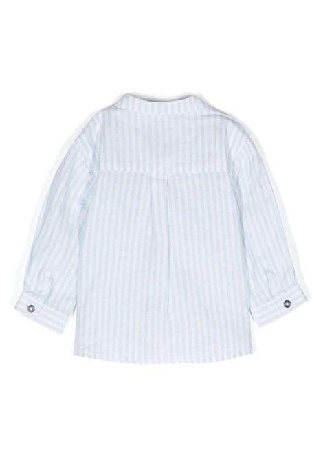 Light Blue Striped Linen and Cotton Shirt TARTINE ET CHOCOLAT | TW1208141