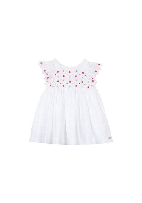 White Dress With Floral Embroidery TARTINE ET CHOCOLAT | TW3009101