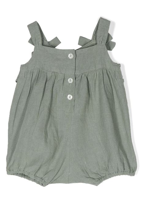 Khaki Green Short Jumpsuit With Bows and Embroidery  TARTINE ET CHOCOLAT | TW3302156