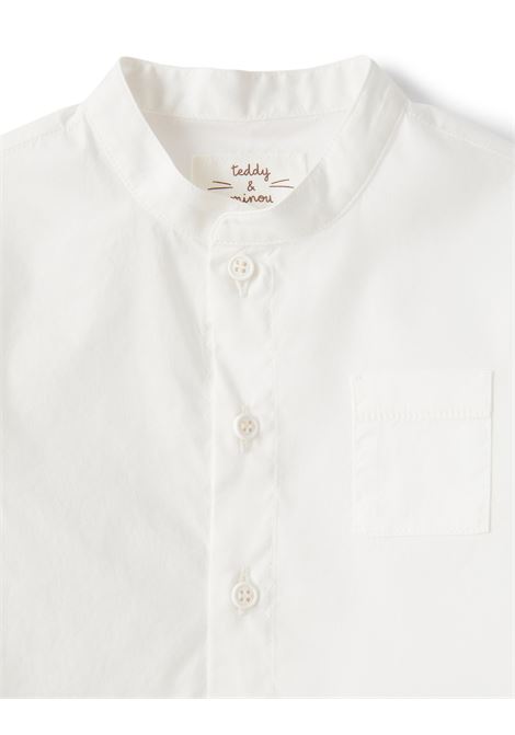 White Short-Sleeved Shirt TEDDY & MINOU | E23CI003C6039100