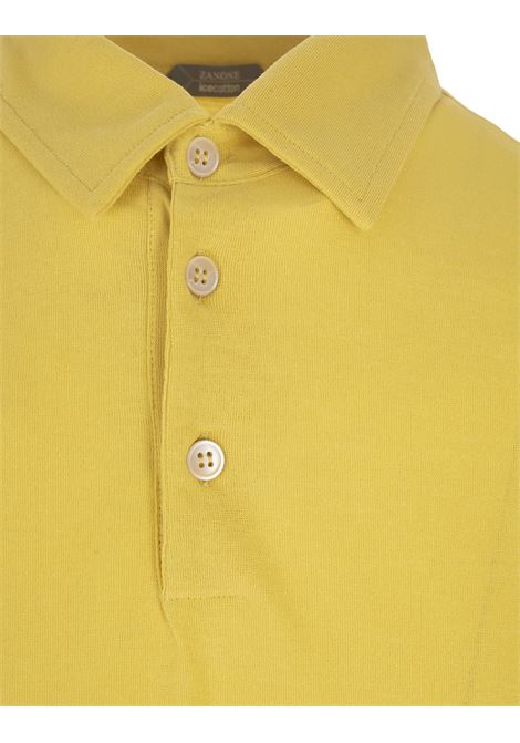 Yellow IceCotton Slim Fit Polo Shirt ZANONE | 811818-ZG380Z5424