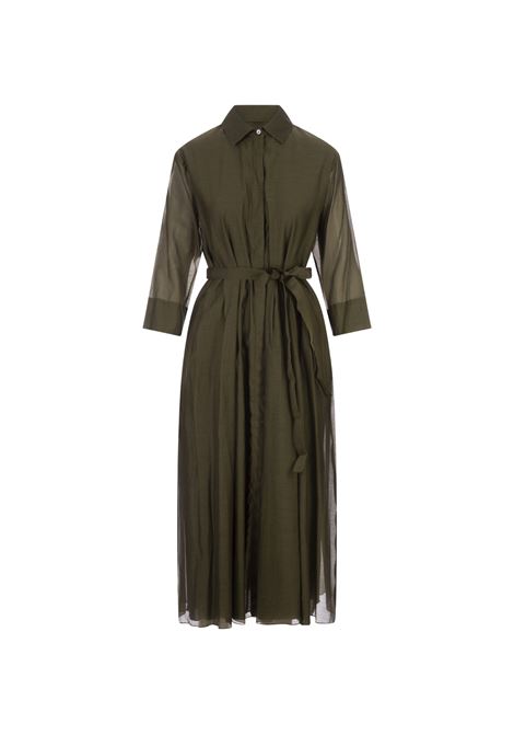 Olive Green Sial Dress 'S MAX MARA | 2419221133600036