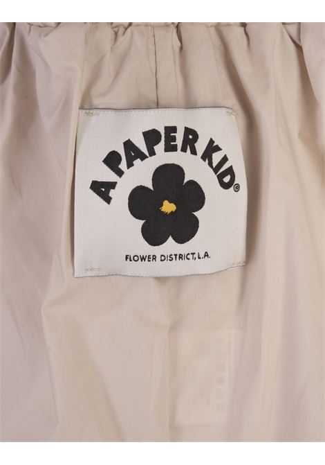 Shorts Sabbia Con Pinces ed Etichetta Logo A PAPER KID | S4PKUABE035092