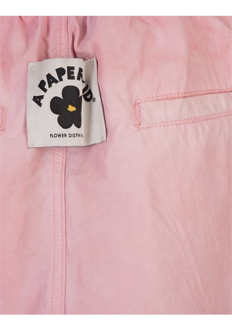Pink Cargo Trousers With Logo A PAPER KID | S4PKUAPA011041