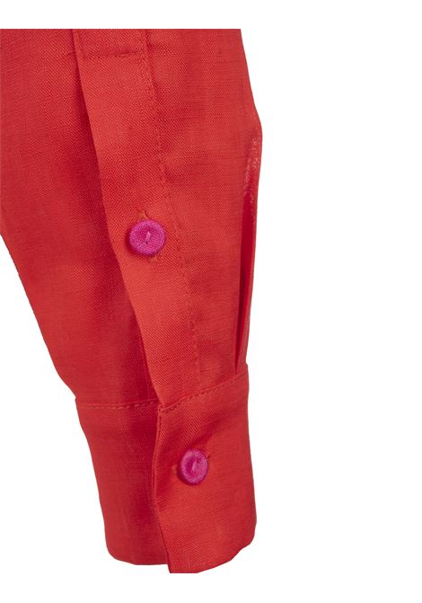 Camicia Corta Rossa e Fucsia Con Nodo ALESSANDRO ENRIQUEZ | AES02-LN/BLN387