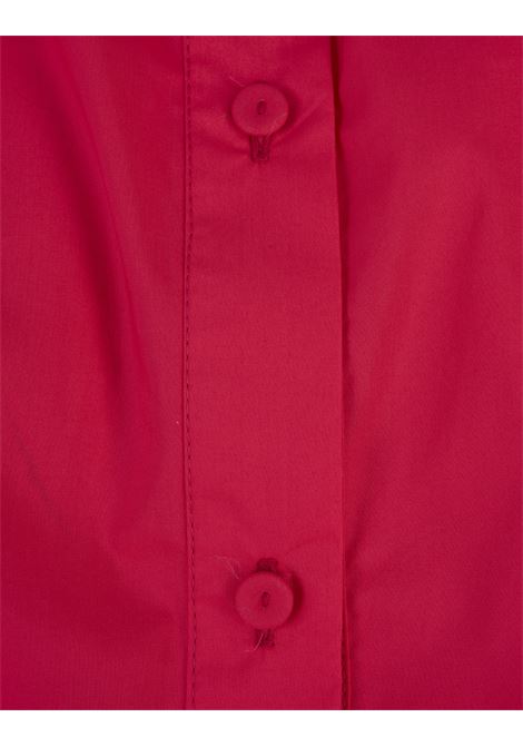 Red Popelin Shirt With Knot ALESSANDRO ENRIQUEZ | AES02-PO/UPOU027