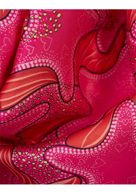 Midi Skirt With Fuchsia Stars Print ALESSANDRO ENRIQUEZ | AESK01-DU/P038STAR