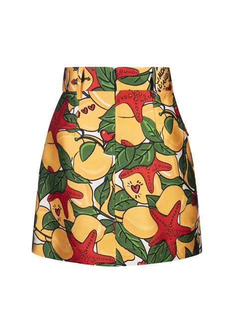 Short Skirt With Lemons Print ALESSANDRO ENRIQUEZ | AESK05-DULIM-ST-LIMONI