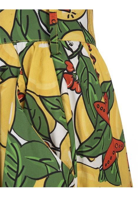 Long Flared Skirt With Lemons Print ALESSANDRO ENRIQUEZ | AESK27-LILIM-ST-LIMONI