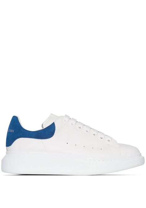 White Oversize Sneakers With Paris Blue Suede Spoiler ALEXANDER MCQUEEN | 553680-WHGP79086