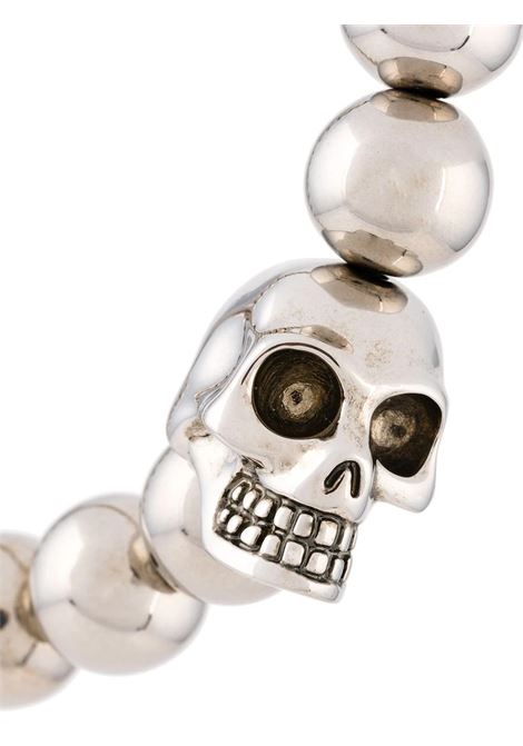 Skull Multibeaded Bracelet in Silver ALEXANDER MCQUEEN | 554504-J160Y0446