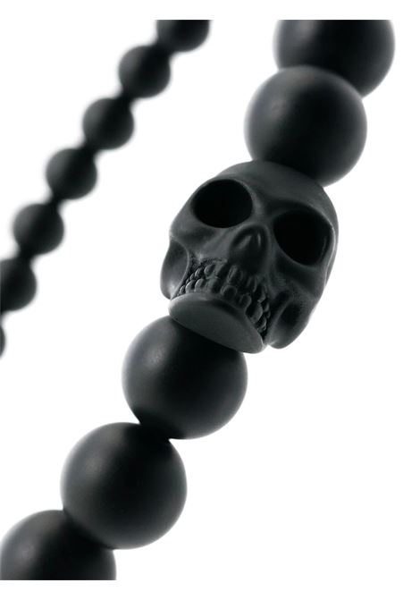 Bracciale Skull Con Perle in Nero ALEXANDER MCQUEEN | 554504-J682V1000