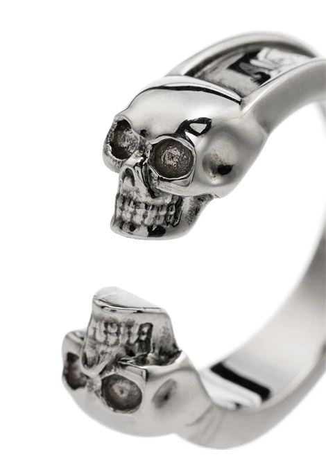 Twin Skull Ring In Silver ALEXANDER MCQUEEN | 554576-J160Y0446