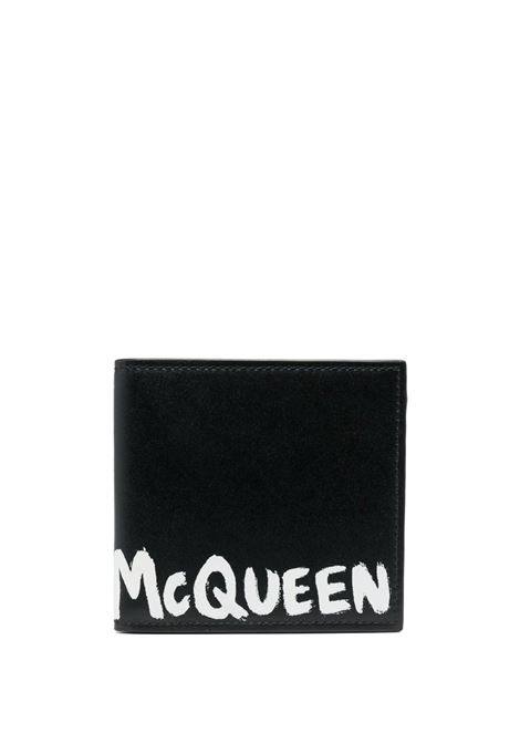 Black And White McQueen Graffiti Wallet ALEXANDER MCQUEEN | 602137-1AAMJ1070