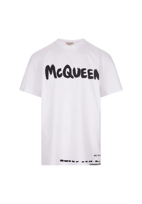 T-Shirt McQueen Graffiti Bianca ALEXANDER MCQUEEN | 622104-QTZ570900
