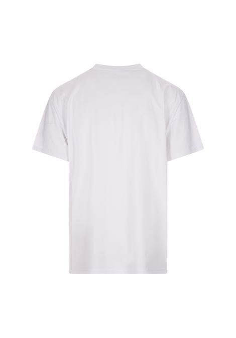 White McQueen Graffiti T-Shirt  ALEXANDER MCQUEEN | 622104-QTZ570900