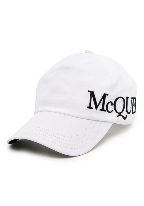 White Baseball Hat With McQueen Embroidery ALEXANDER MCQUEEN | 632896-4105Q9060