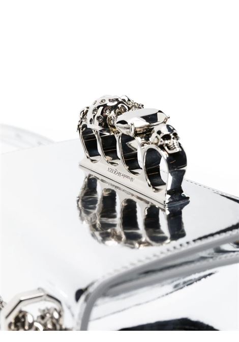 Mini Jewelled Satchel Bag in Silver ALEXANDER MCQUEEN | 653134-1LYEE1402