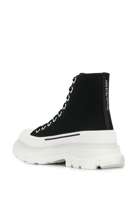 Black And White Tread Slick Ankle Boots ALEXANDER MCQUEEN | 697080-W4MV21070