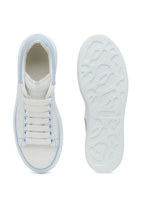 White Oversized Sneakers With Powder Blue Details ALEXANDER MCQUEEN | 718139-WIEEP9412