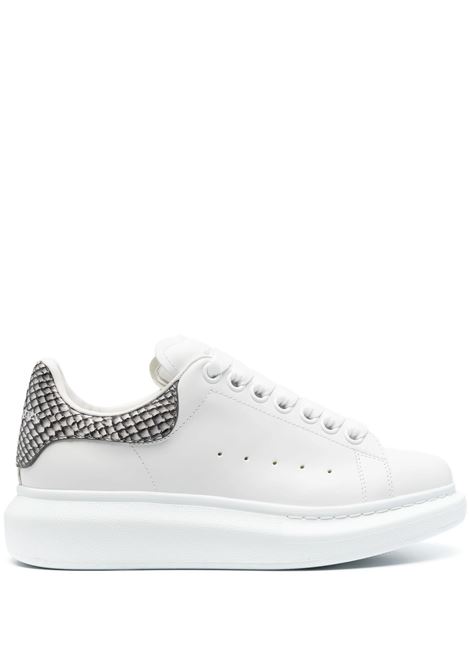 White Oversized Sneakers With Snake Print Spoiler ALEXANDER MCQUEEN | 718139-WIEER9061